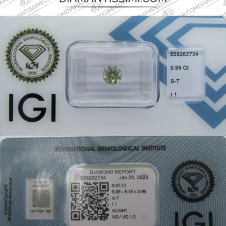 IGI Diamante 0.95 carato | S-T | I 1