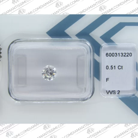 IGI Diamante 0.51 carati | F | VVS 2 zoom pietra