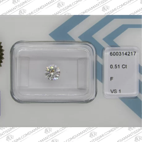 IGI Diamante 0.51 carati | F | VS 1 zoom pietra