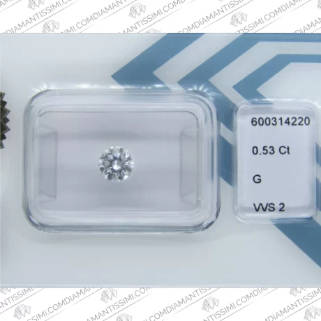 IGI Diamante 0.53 carati | G | VVS 2 zoom pietra