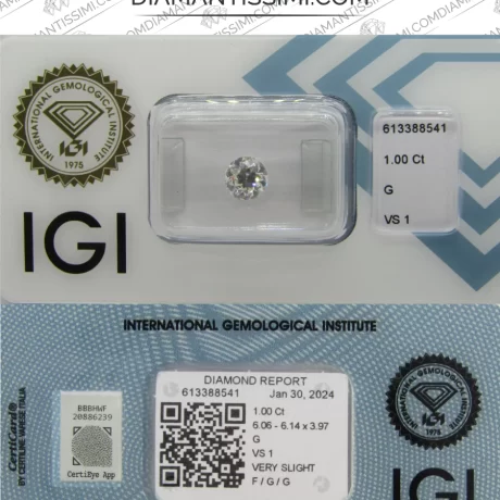 IGI Diamante 1.00 carato | G | VS 1