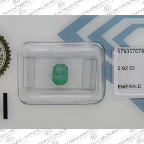 IGI Smeraldo taglio smeraldo 0.92 carati zoom pietra